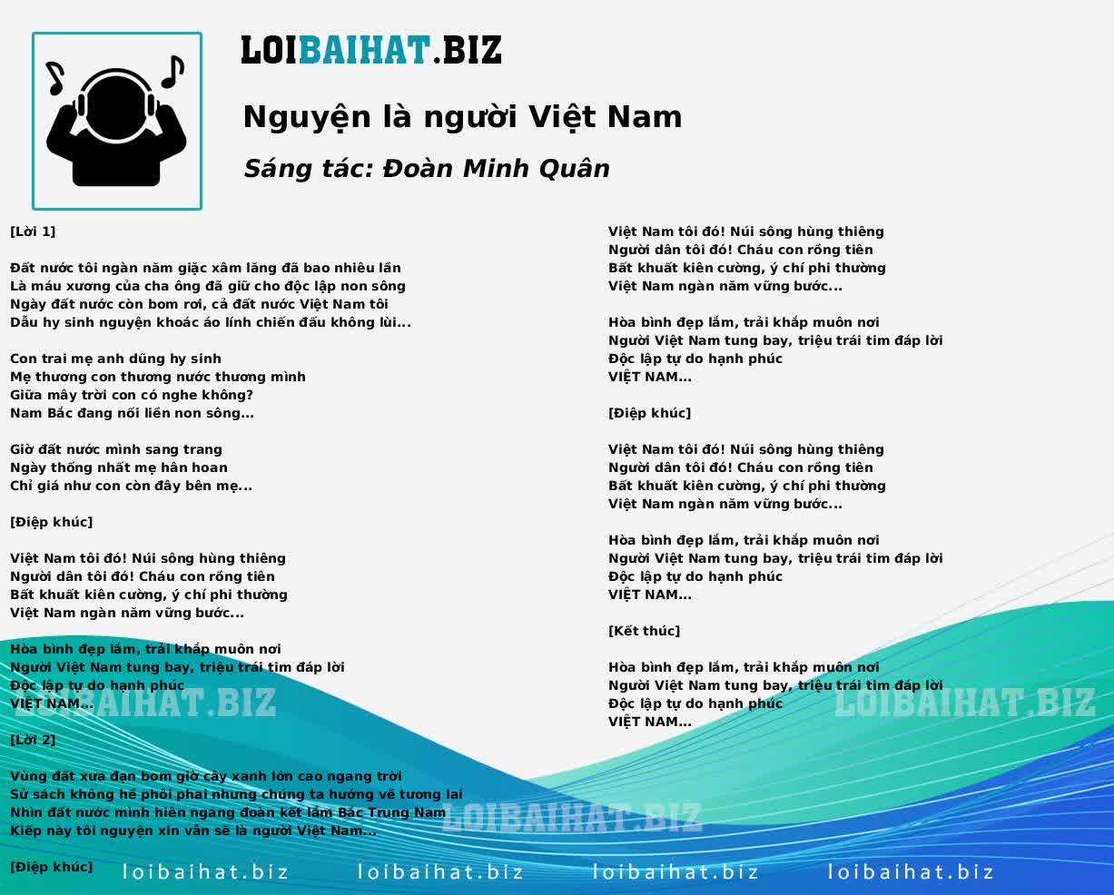 Nguyện là người Việt Nam