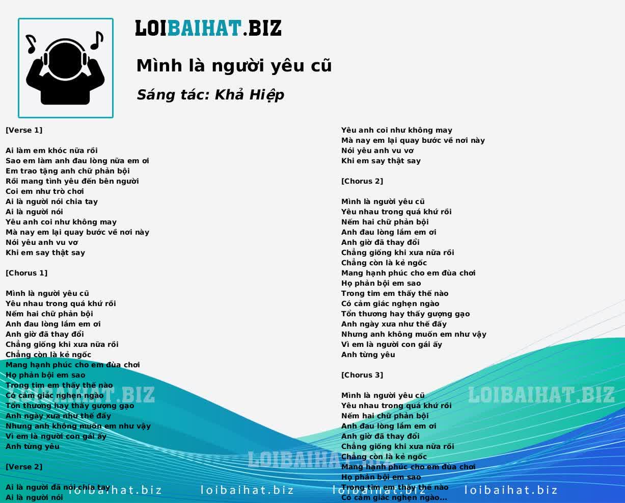 Mình là người yêu cũ