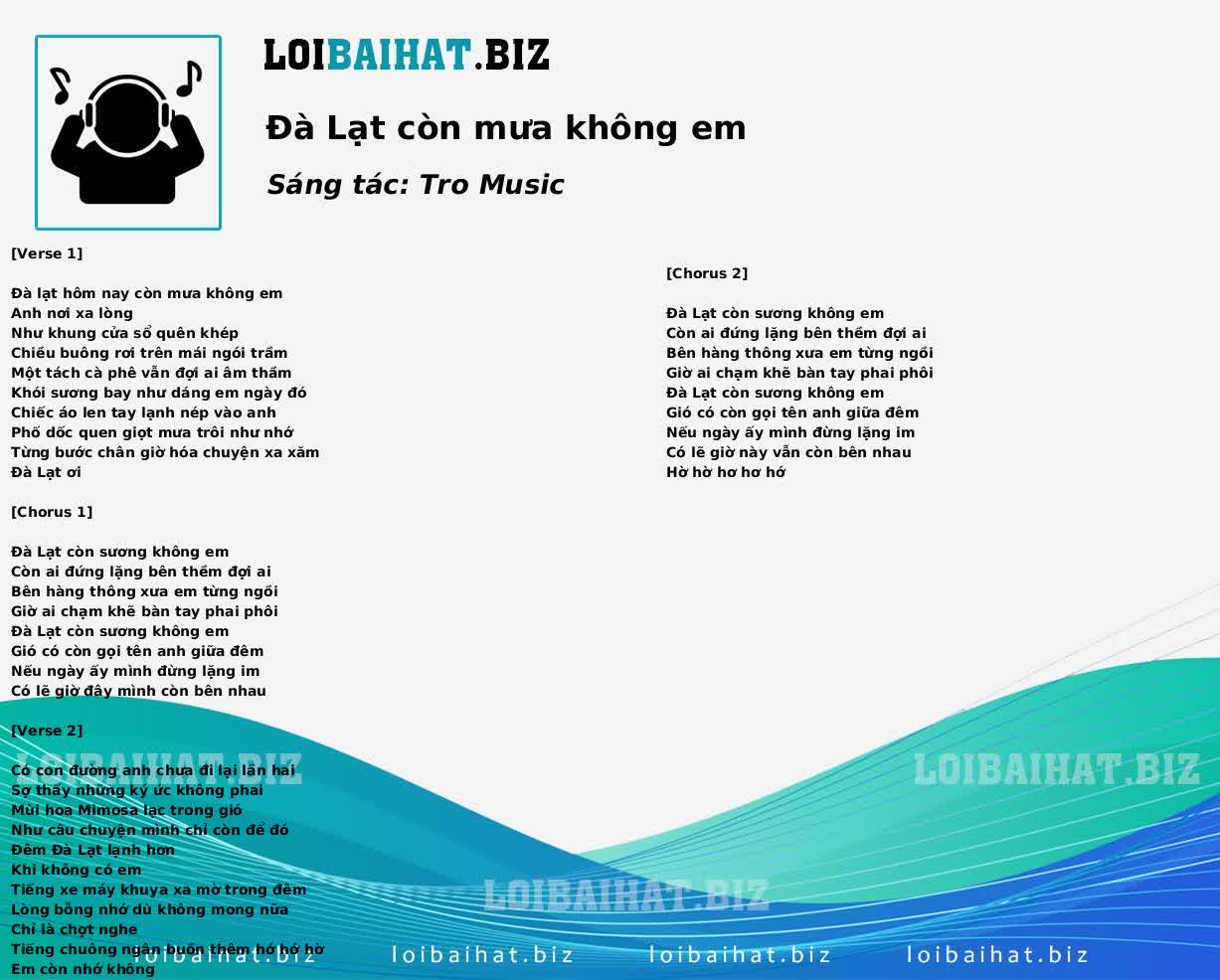 Đà Lạt còn mưa không em