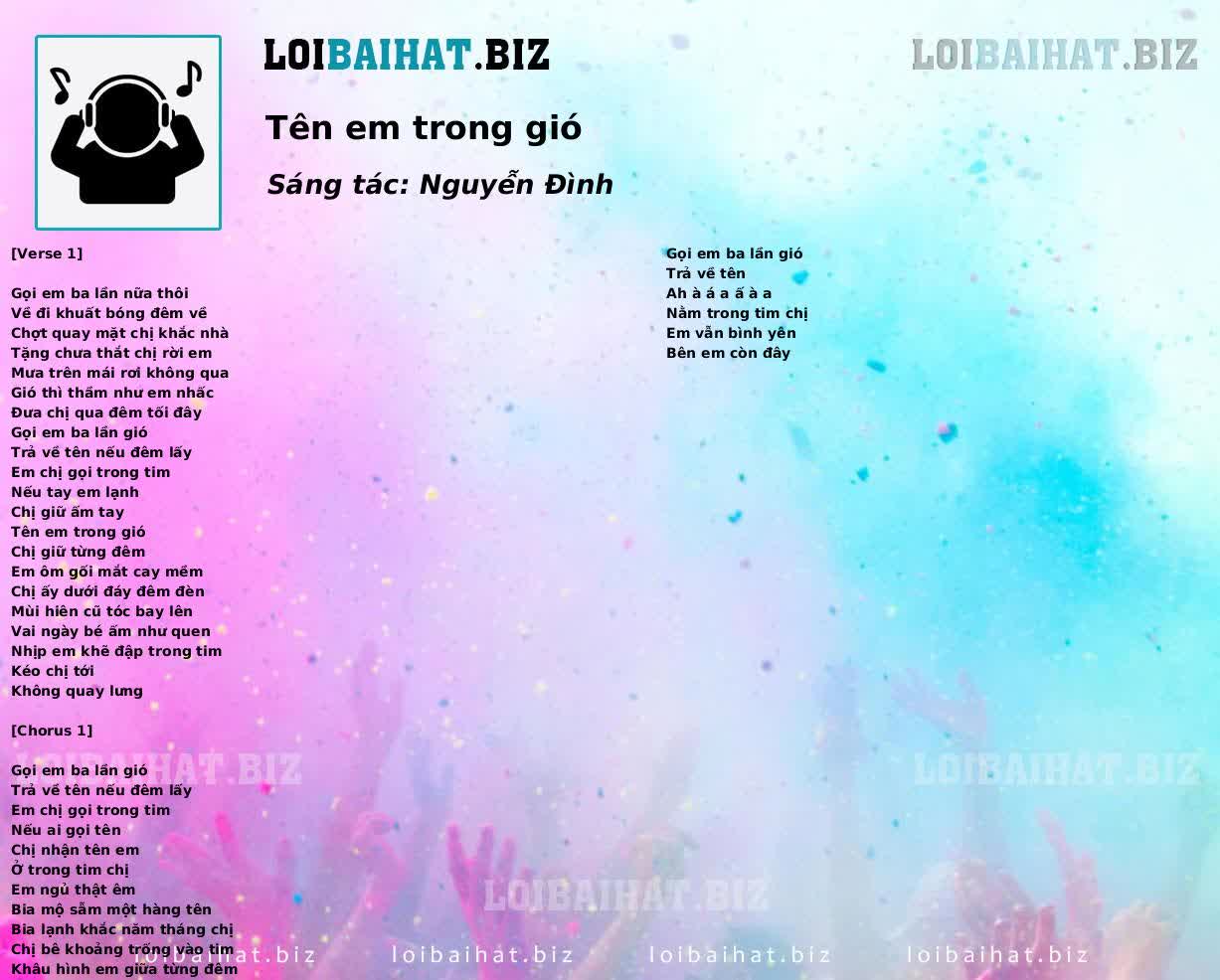 Tên em trong gió