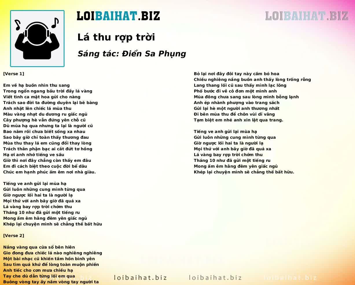 Lá thu rợp trời