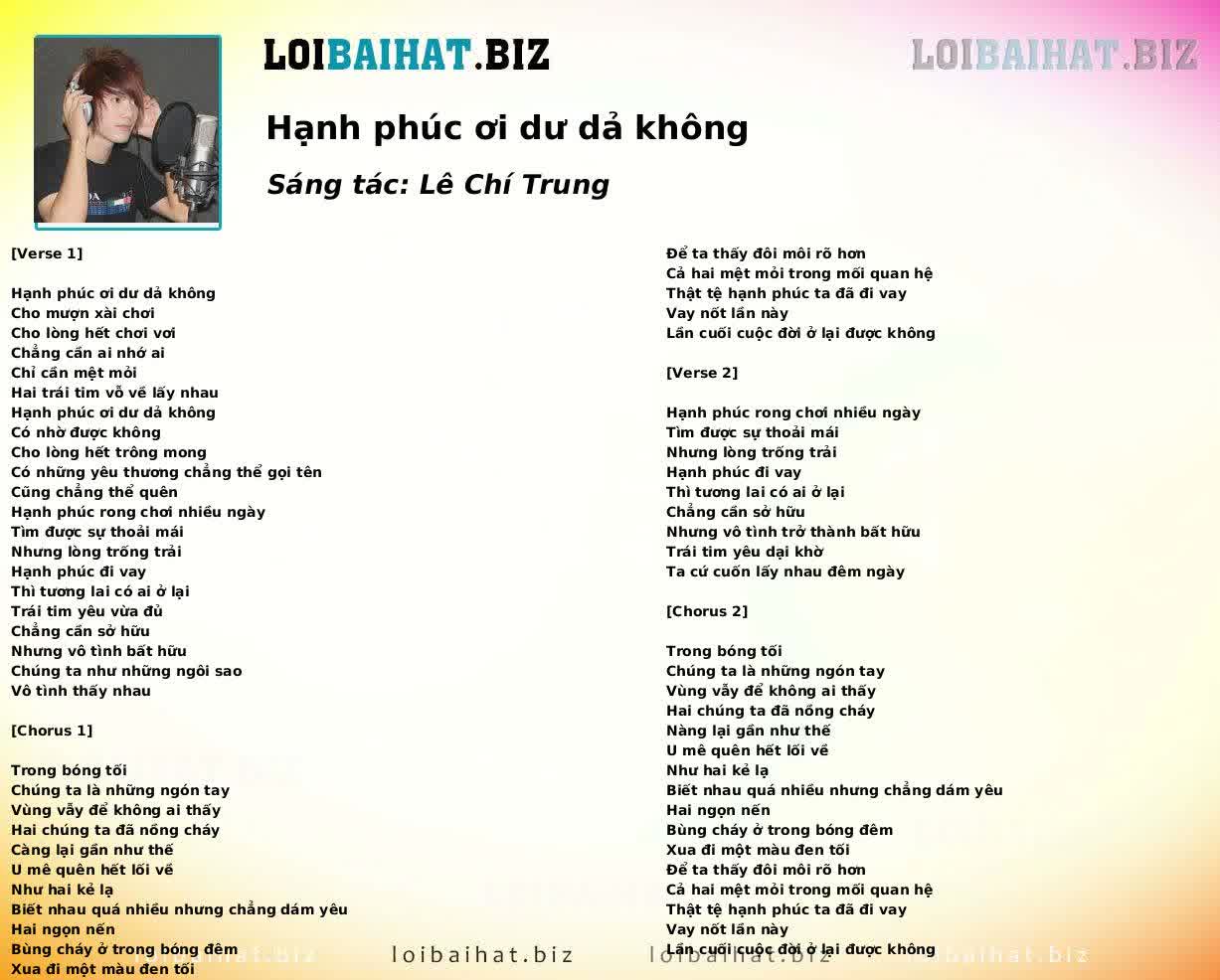 Hạnh phúc ơi dư dả không