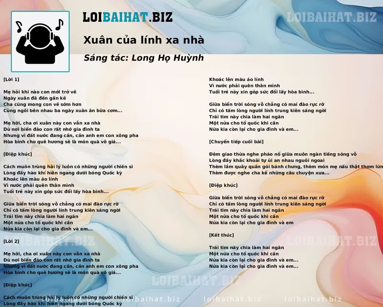 Xuân của lính xa nhà