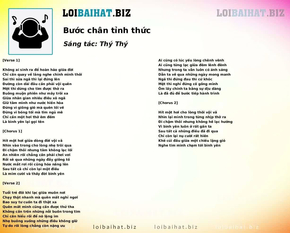 Bước chân tỉnh thức