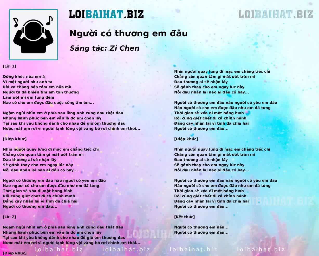 Người có thương em đâu