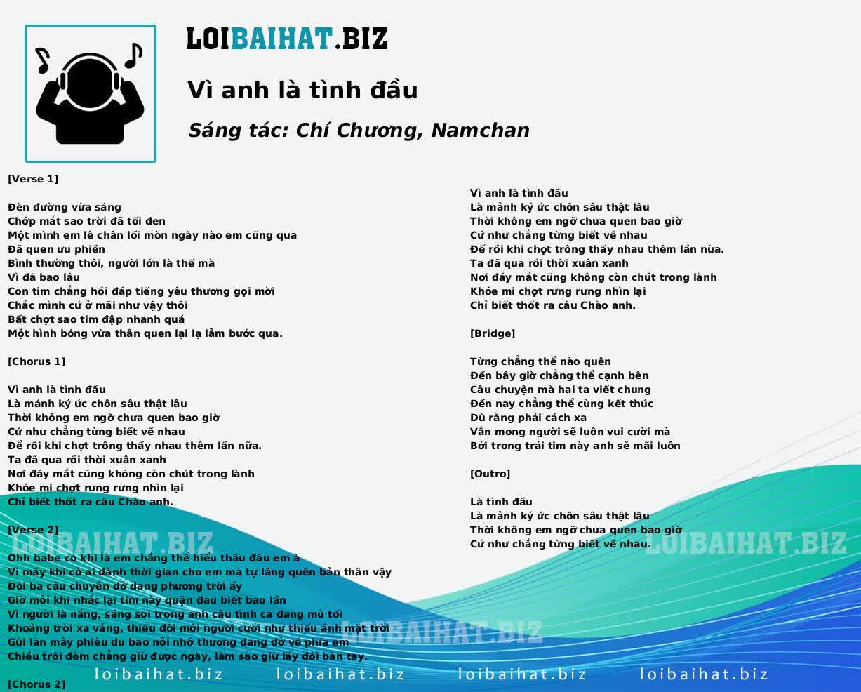 Vì anh là tình đầu