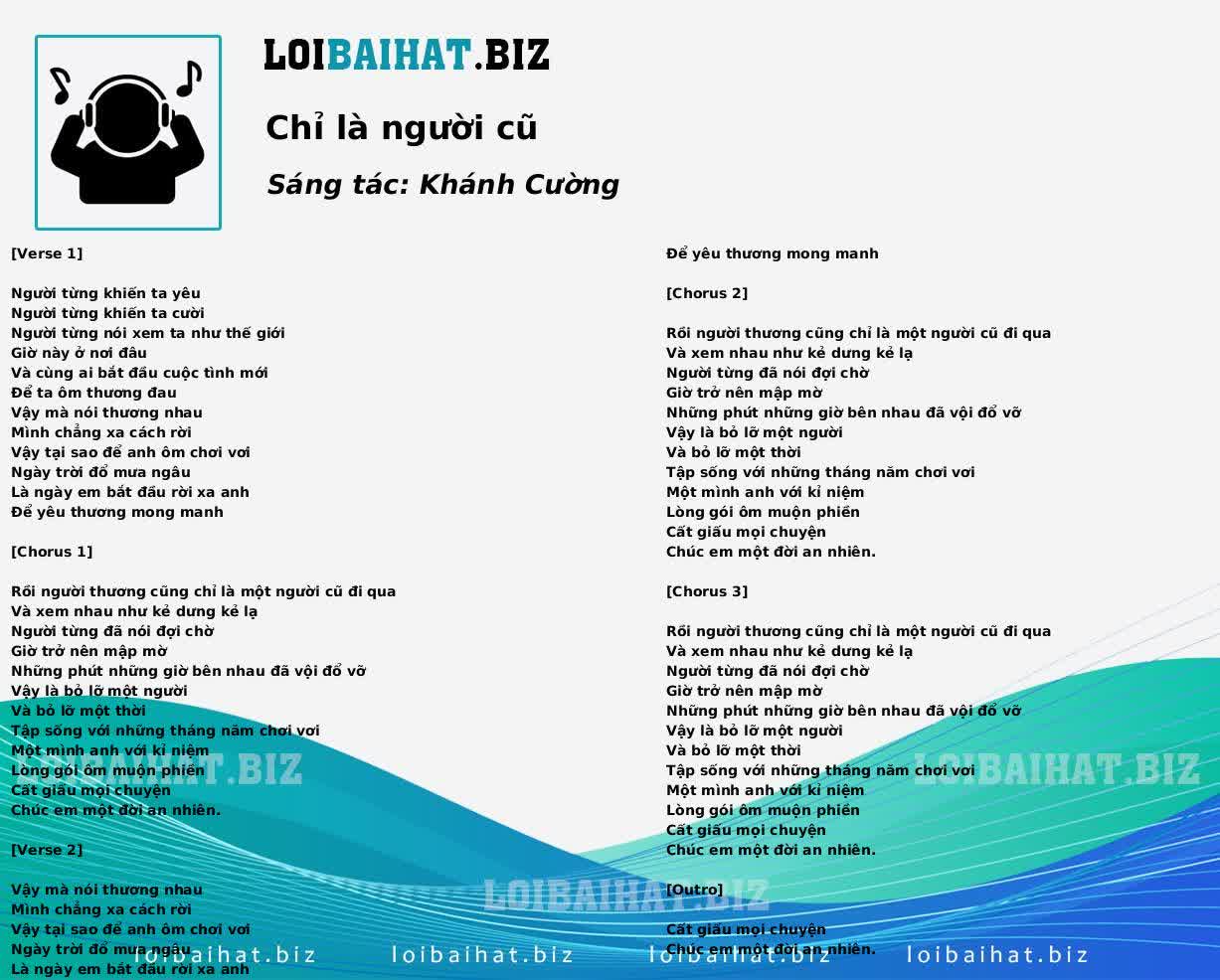 Chỉ là người cũ