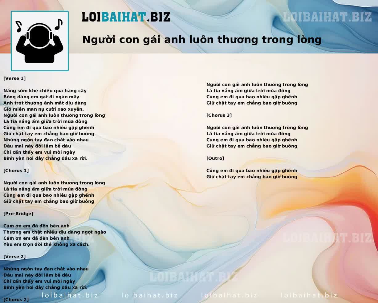 Người con gái anh luôn thương trong lòng