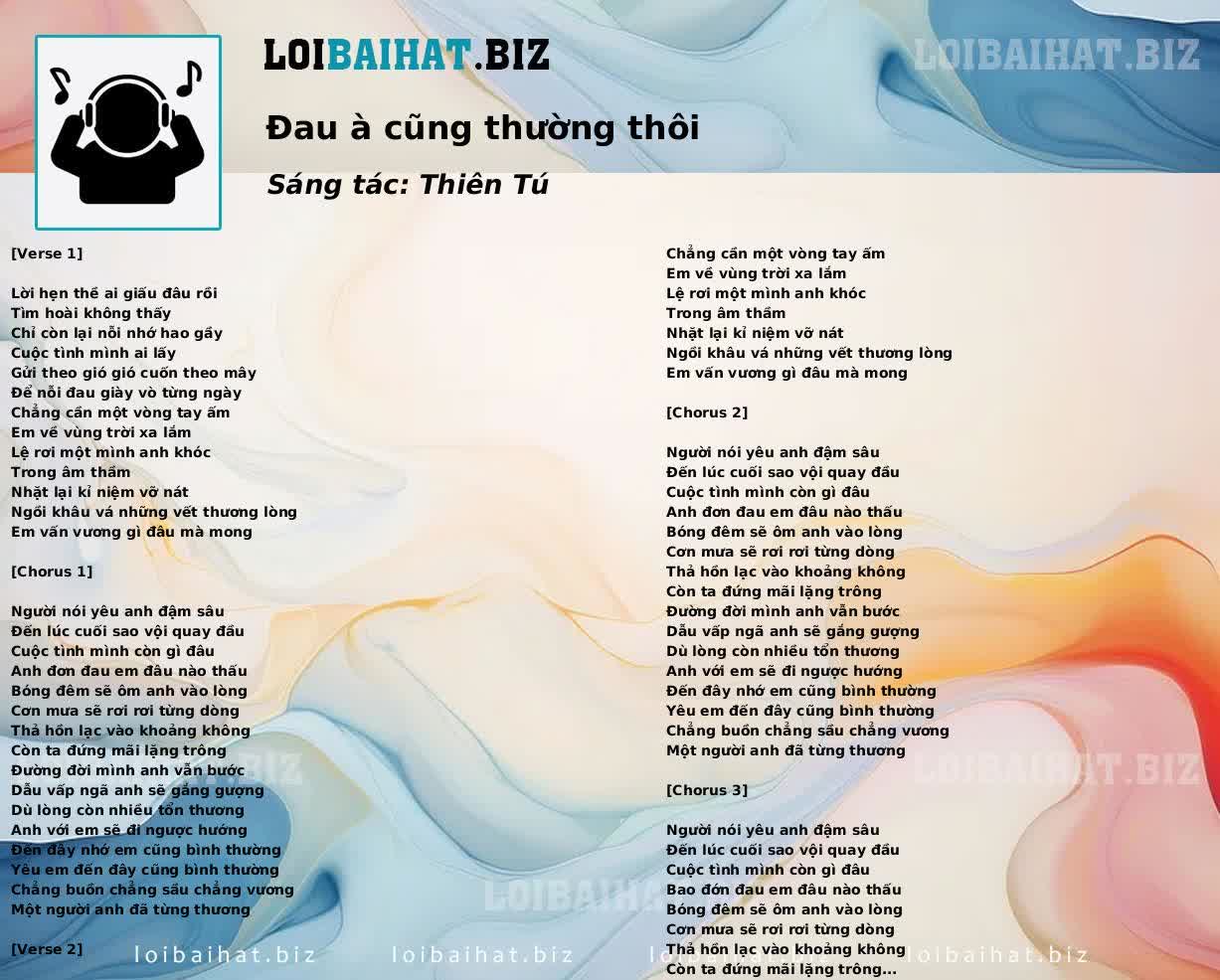 Đau à cũng thường thôi