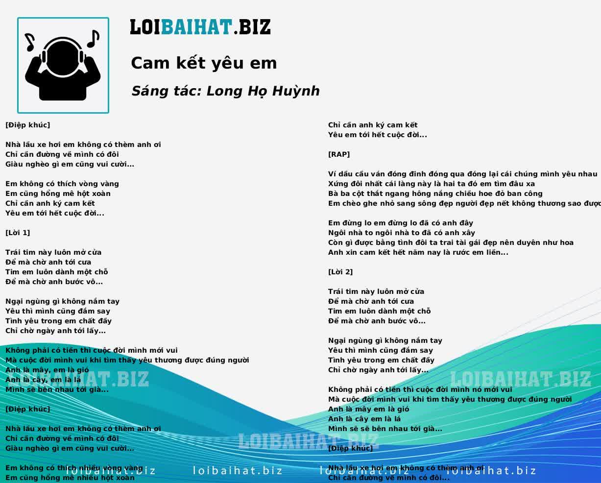 Cam kết yêu em