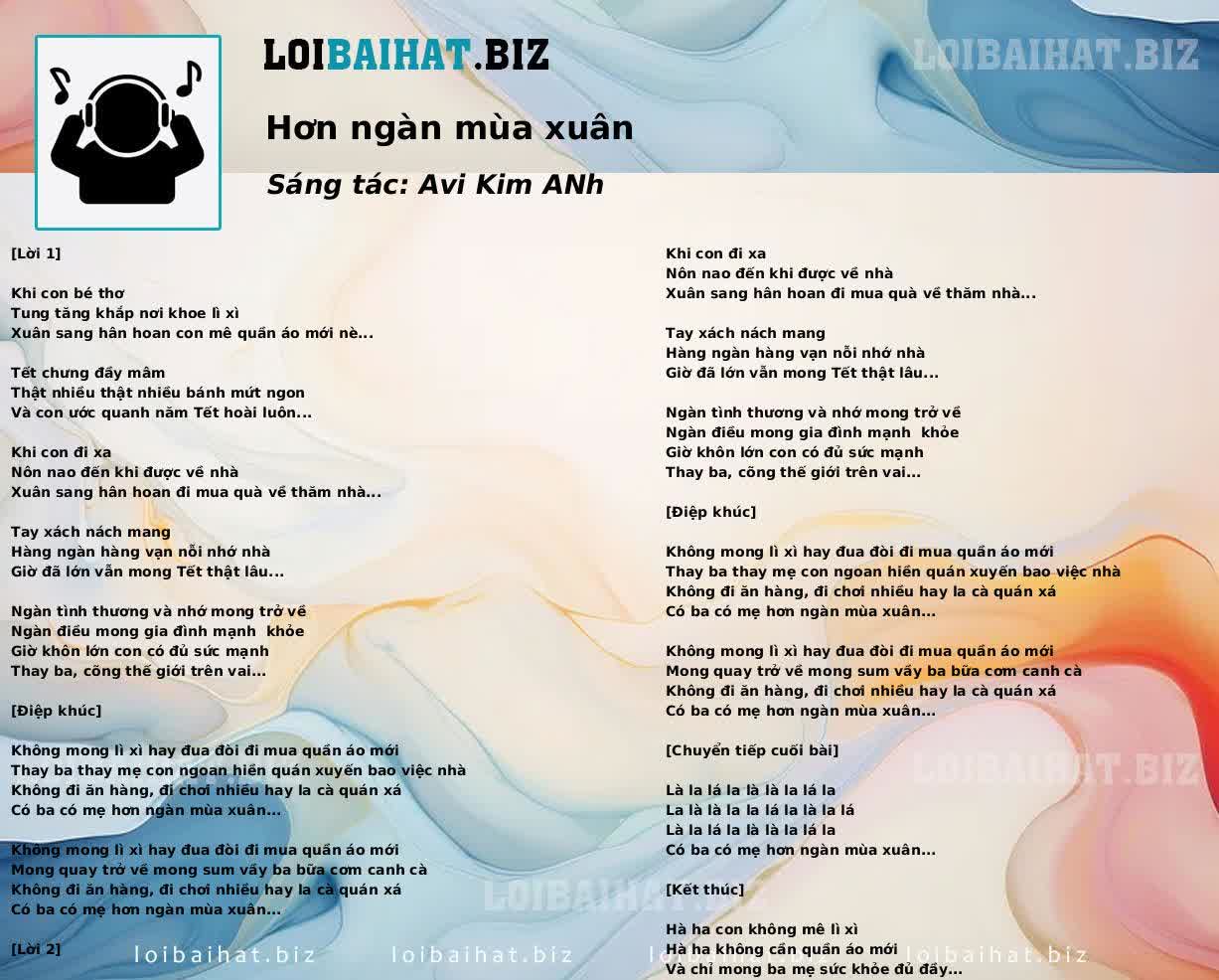 Hơn ngàn mùa xuân