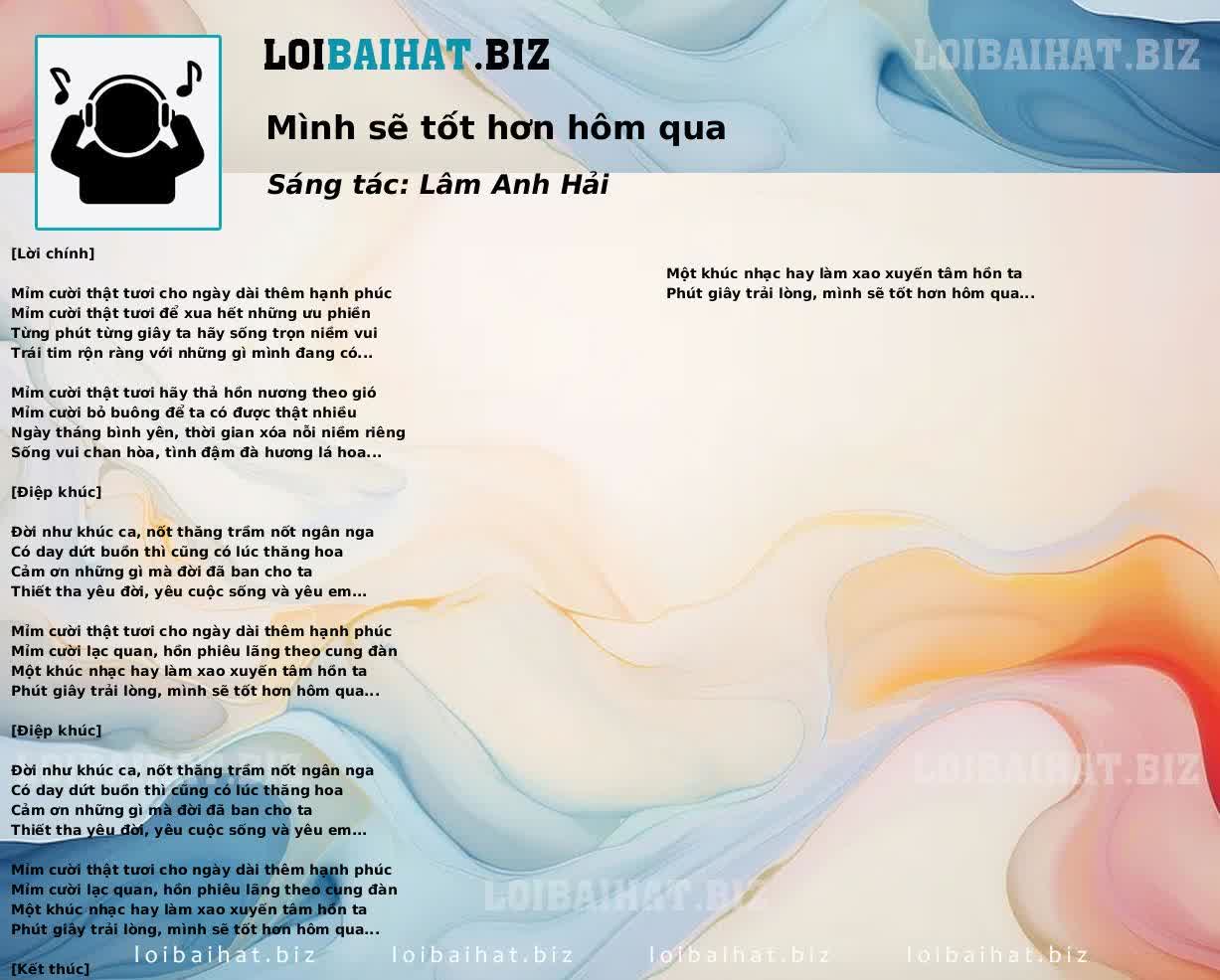 Mình sẽ tốt hơn hôm qua