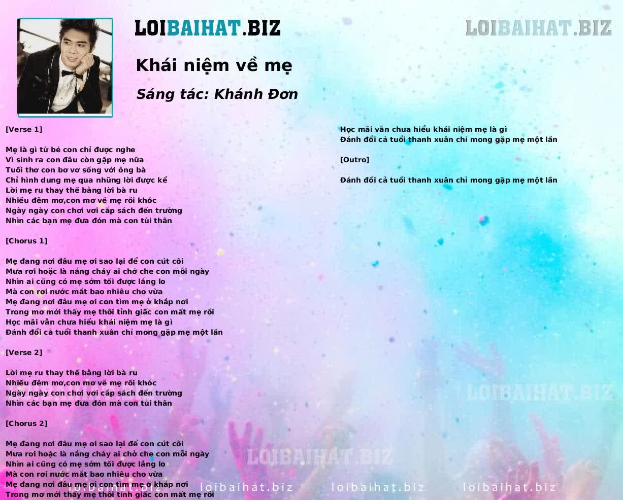 Khái niệm về mẹ