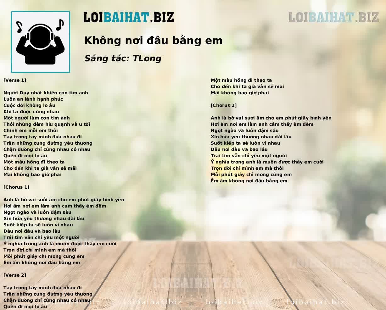 Không nơi đâu bằng em