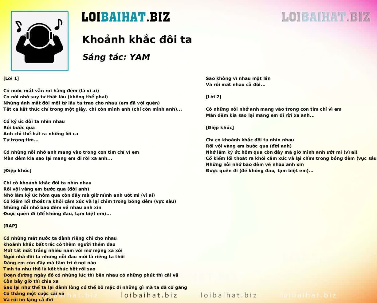 Khoảnh khắc đôi ta