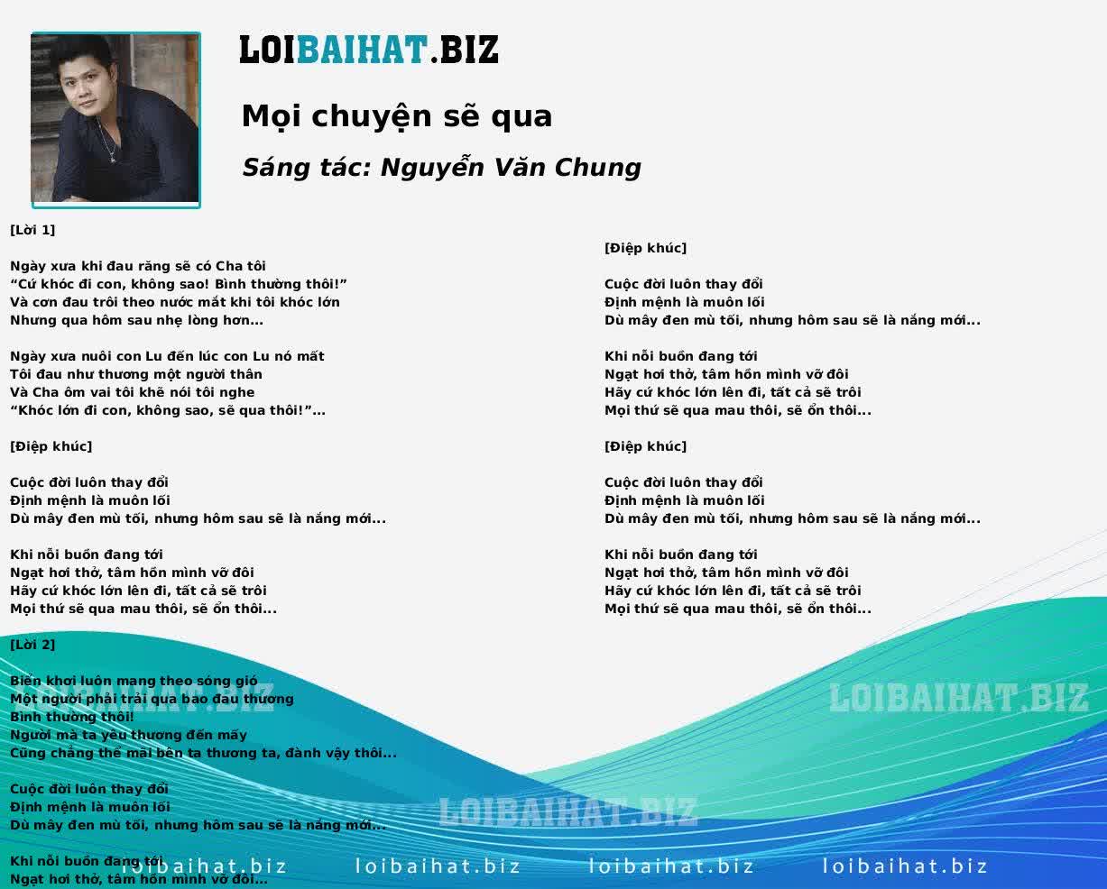 Mọi chuyện sẽ qua