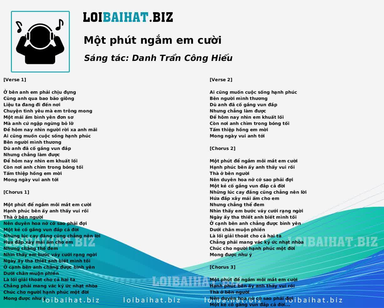 Một phút ngắm em cười