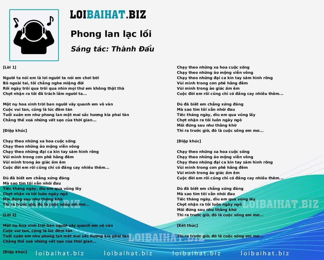 Phong lan lạc lối