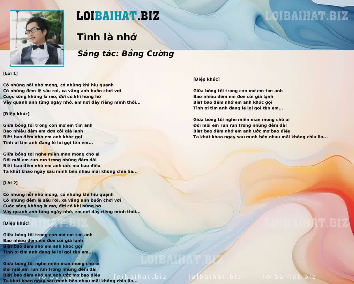 Tình là nhớ