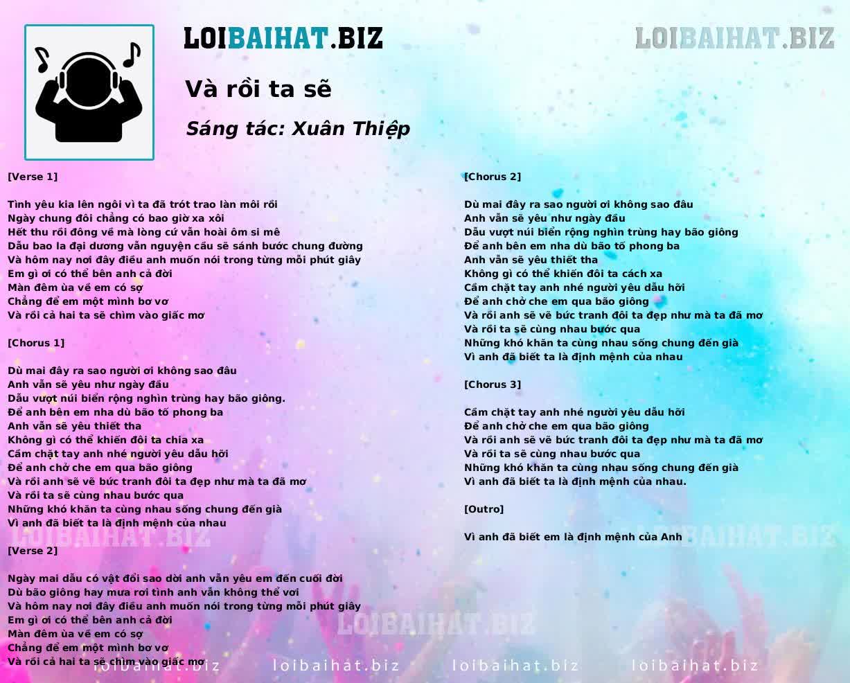 Và rồi ta sẽ
