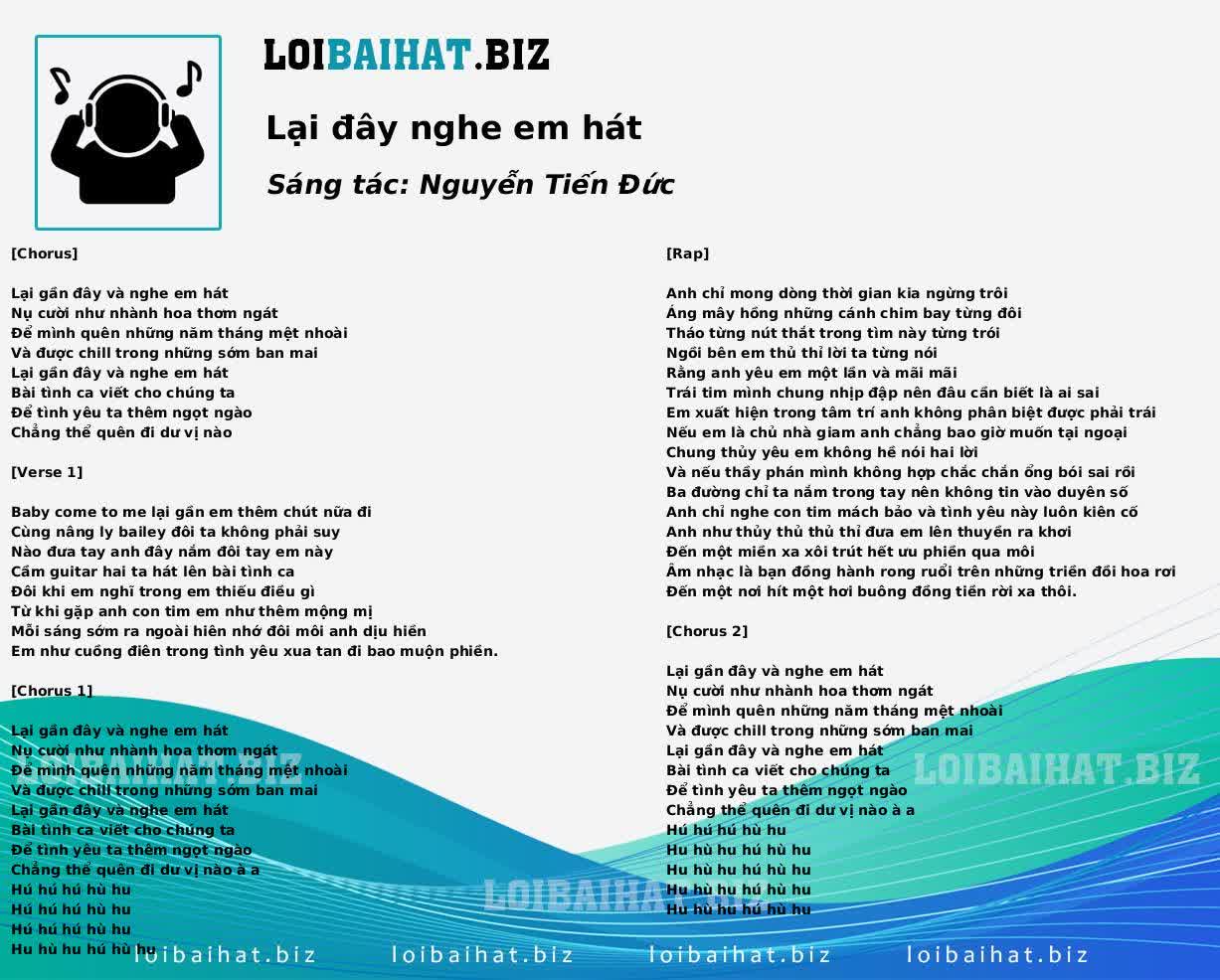 Lại đây nghe em hát