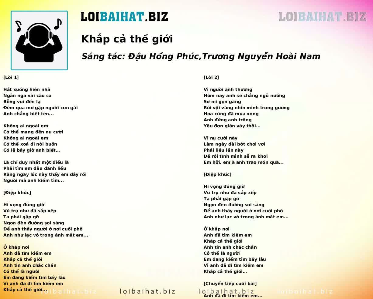 Khắp cả thế giới