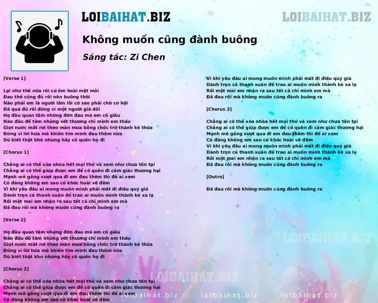Không muốn cũng đành buông