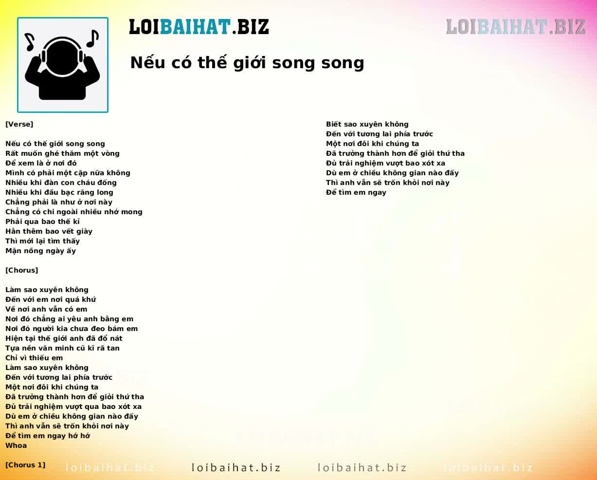 Nếu có thế giới song song