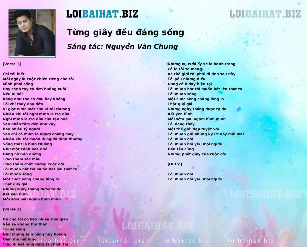 Từng giây đều đáng sống