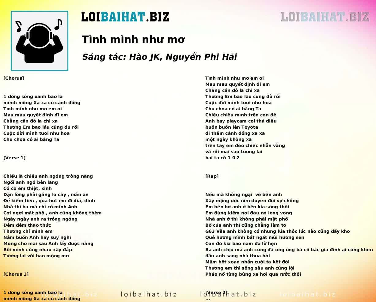 Tình mình như mơ