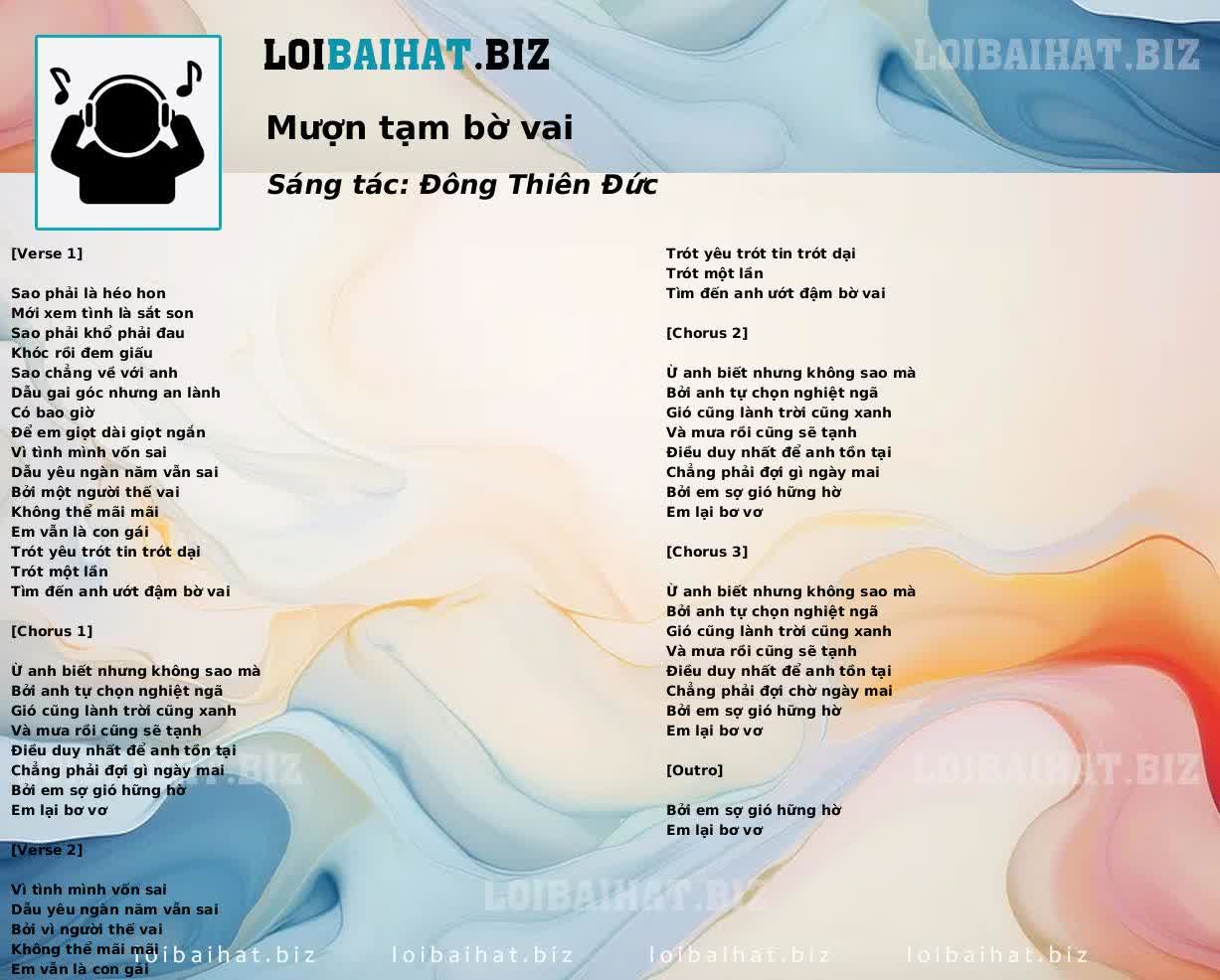 Mượn tạm bờ vai