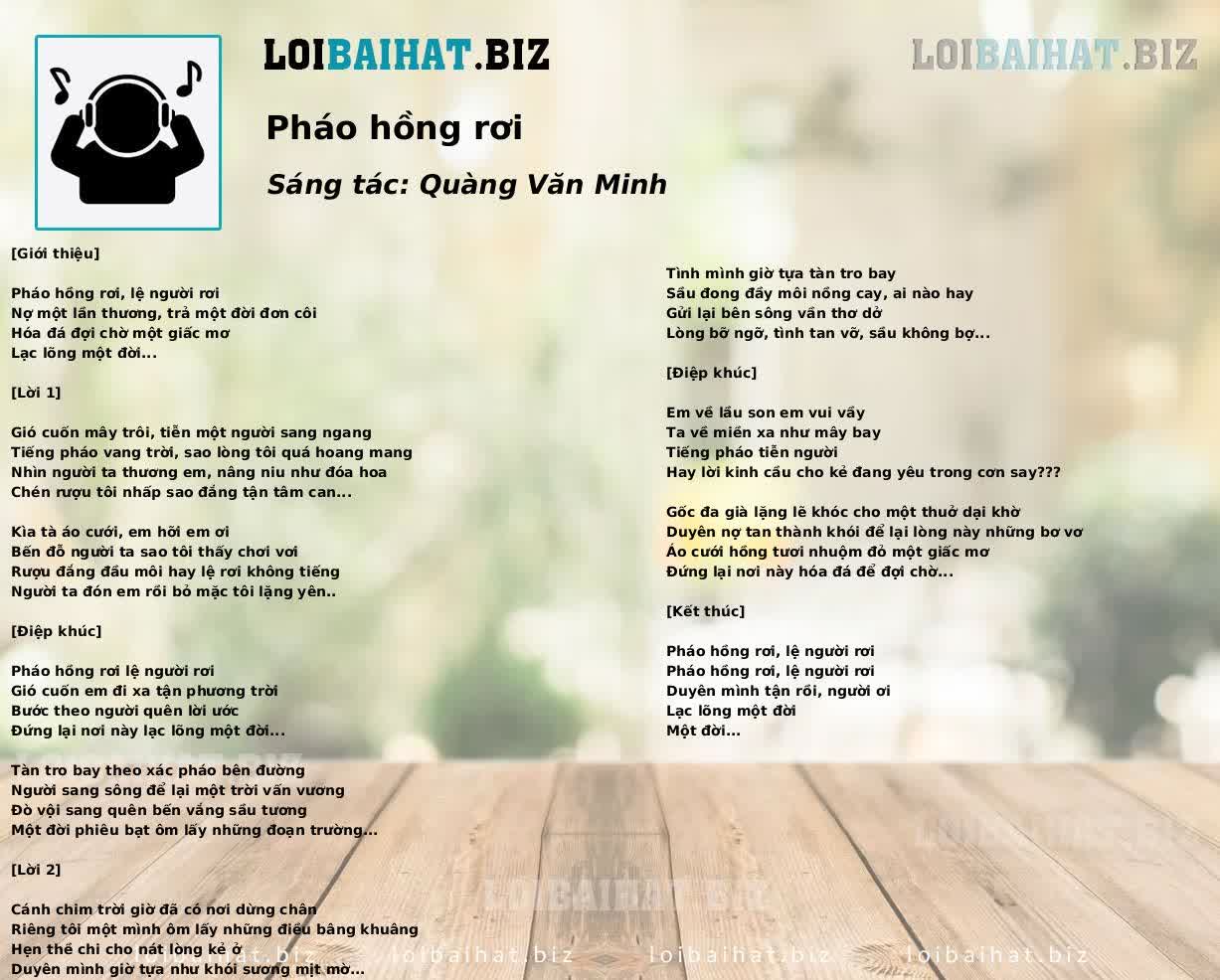Pháo hồng rơi