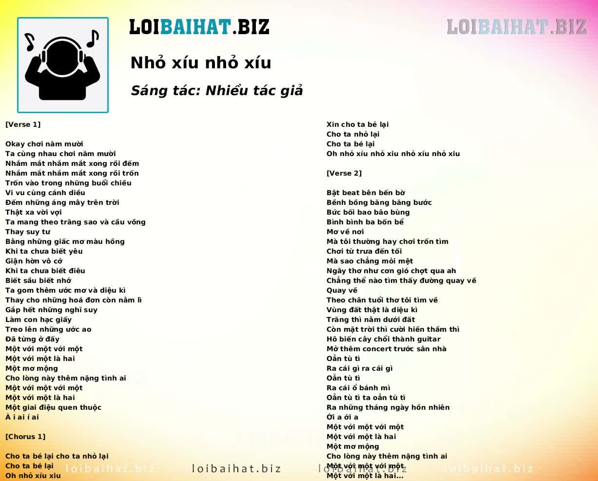 Nhỏ xíu nhỏ xíu