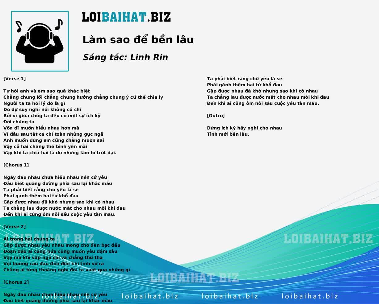 Làm sao để bền lâu