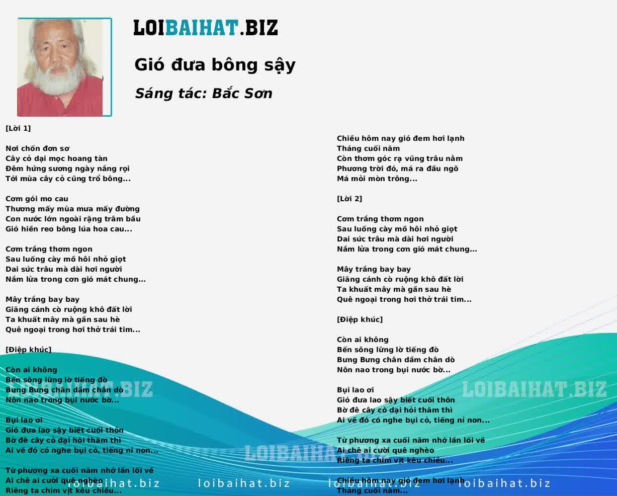 Gió đưa bông sậy