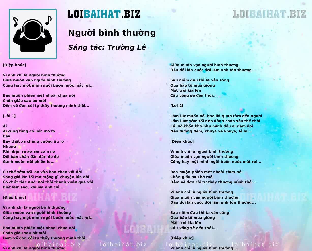 Người bình thường