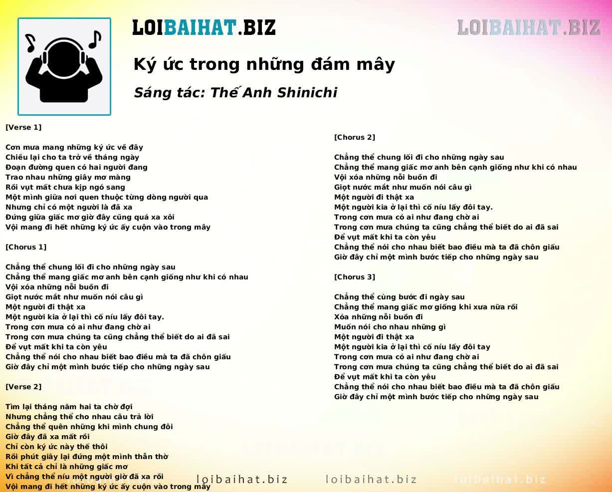 Ký ức trong những đám mây