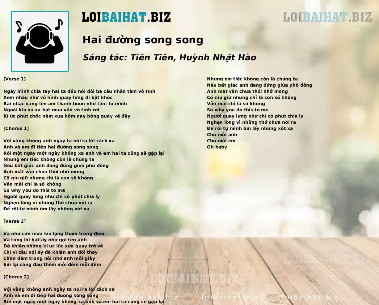 Hai đường song song