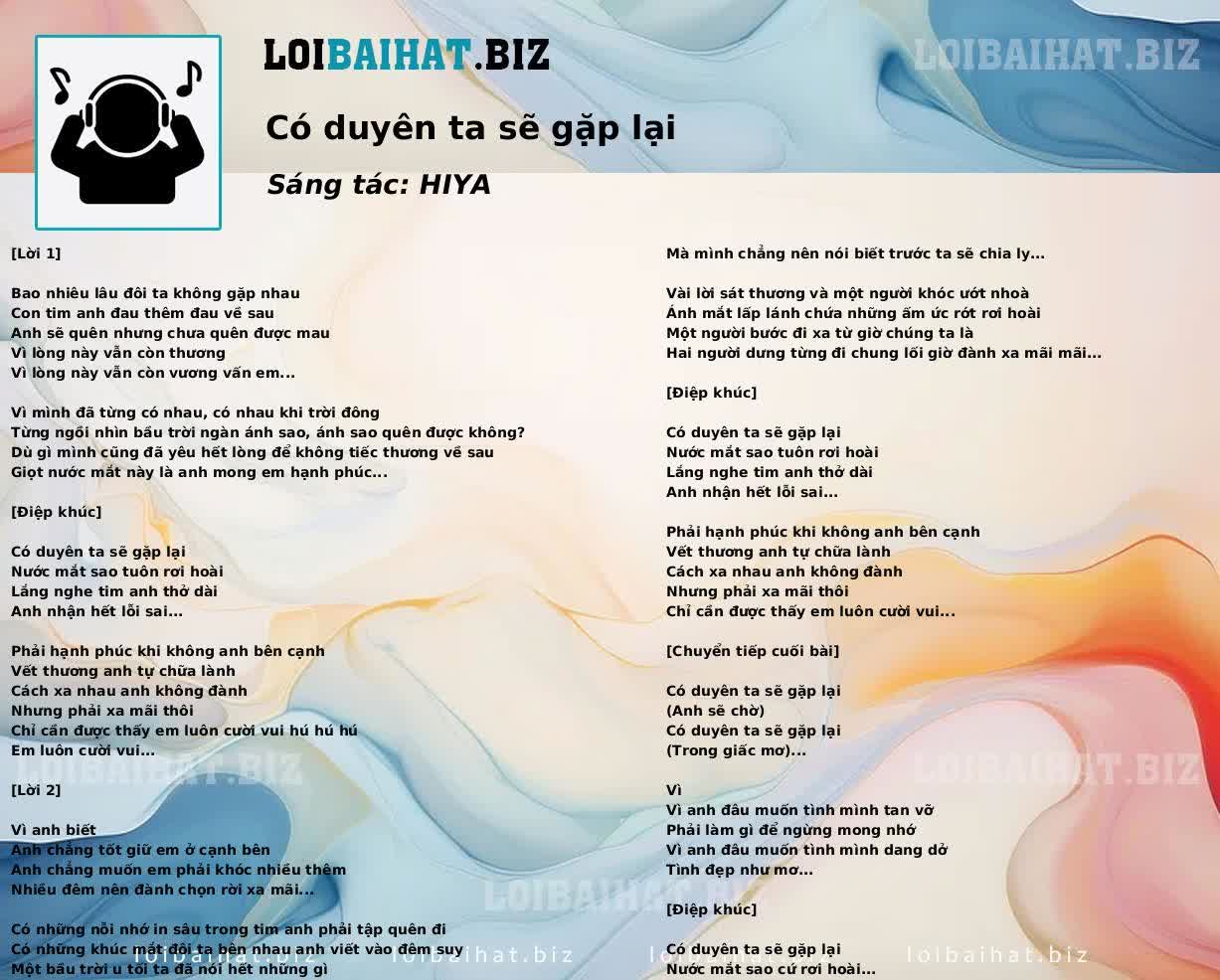 Có duyên ta sẽ gặp lại