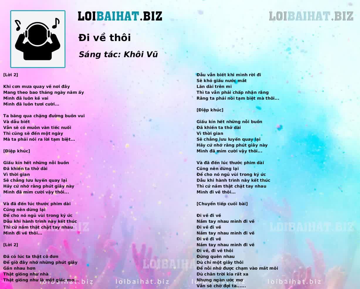 Đi về thôi